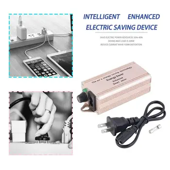

Home Room Power Energy Saver Electricity Enhanced Saving Box Portable Electricity Bill Killer Max Load 30KW US Plug