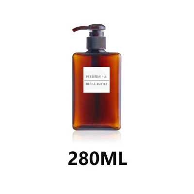 280ML 8 шт./компл. дорожный набор Пластик, прозрачная, сумка для макияжа, парфюмерные бутылка аксессуары для путешествий - Цвет: 280ML