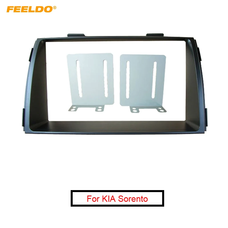 

FEELDO 2Din Car Refitting DVD Radio Fascia Frame for KIA Sorento 2010+ Dashboard Installation Mount Frame Panel Trim Kit