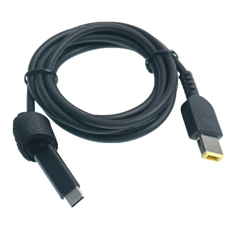 USB-C тип-c тонкий наконечник кабель питания работает с lenovo 65W тонкий наконечник ноутбуки