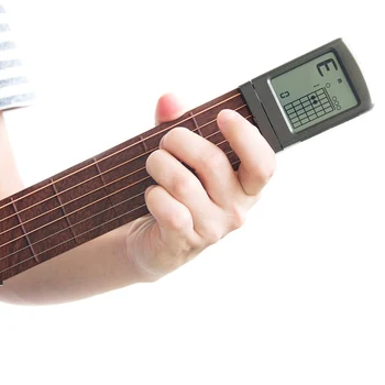 

Portable Guitar With Screen Display Exerciser Pocket Guitar Chord Exerciser Solo