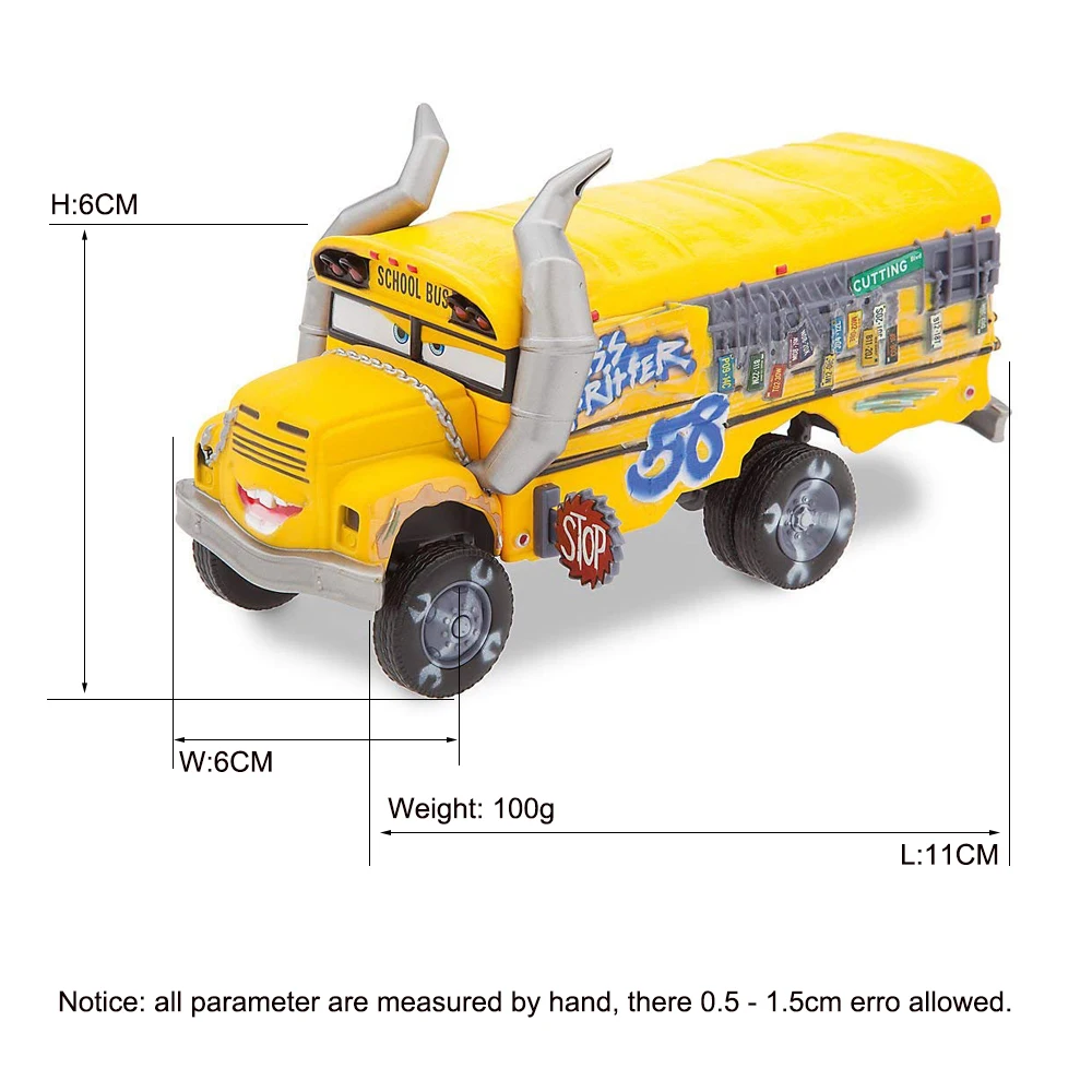  Cars 3 Diecasts Toy Vehicles Miss Fritter Metal Alloy Model Car Toy Toy Gift