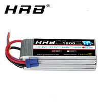 Аккумулятор HRB RC 22,2 в 1800 мАч 50C 6S Lipo 50C с разъемом XT60 AKKU RC Lipo FPV RC Квадрокоптер Дрон Trex 450 550 вертолет - изображение