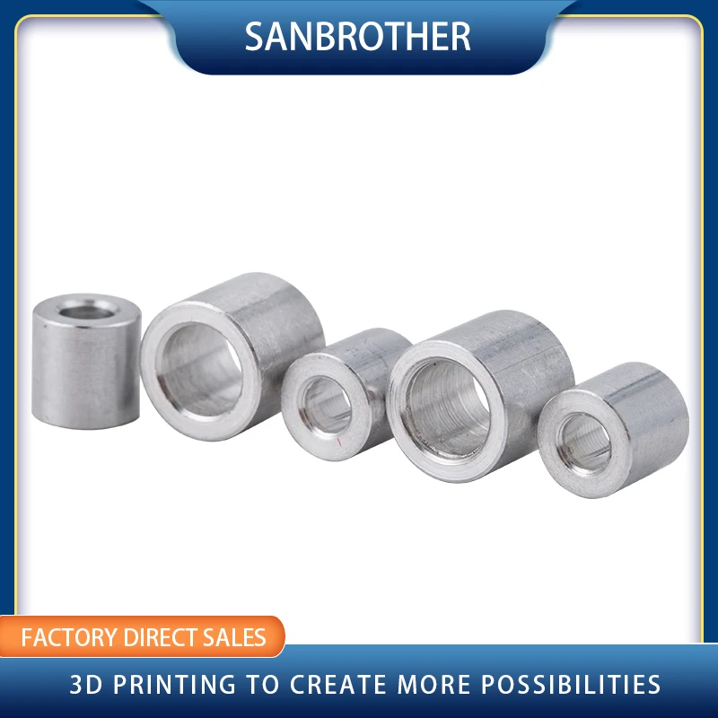 Opensource Aluminium Spacer V-Slot Isolation Column Separate Pillar Quarantine Bore 5MM Reprap 3D Print Pulley 3D Printer Parts