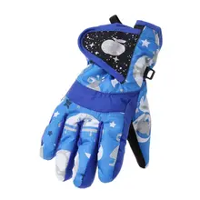 Лыжные перчатки зимние детские ветрозащитные водонепроницаемые аксессуары для езды на сноуборде