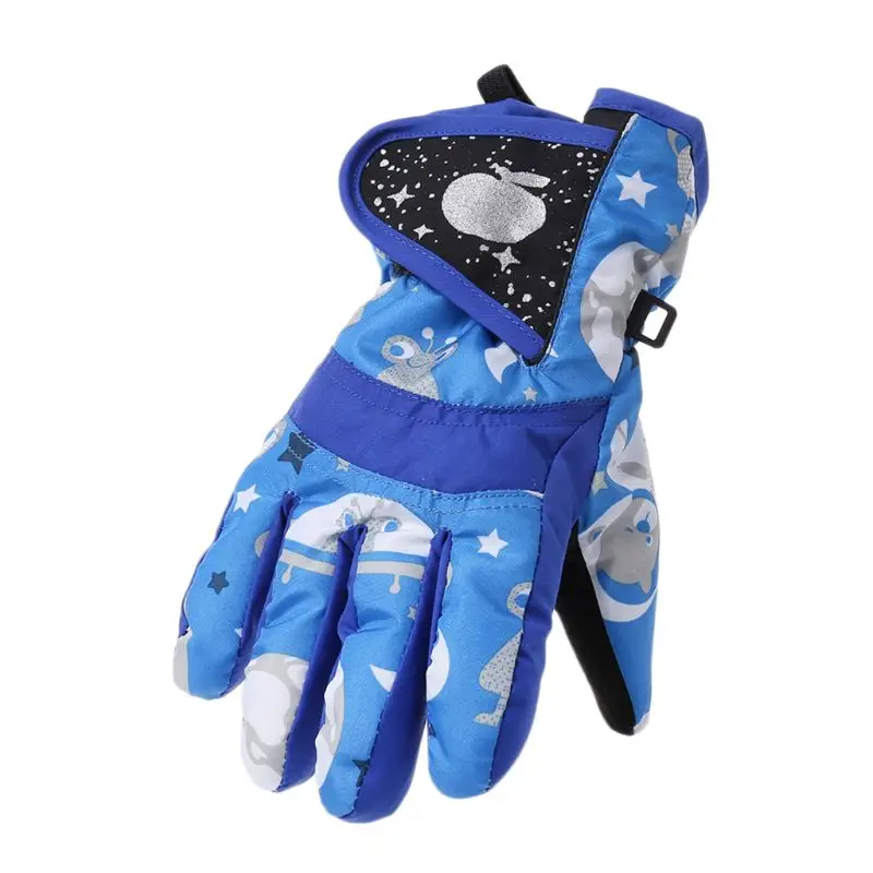 

Skis Gloves Winter Kids Children Windproof Waterproof Snowboard Riding Accessory