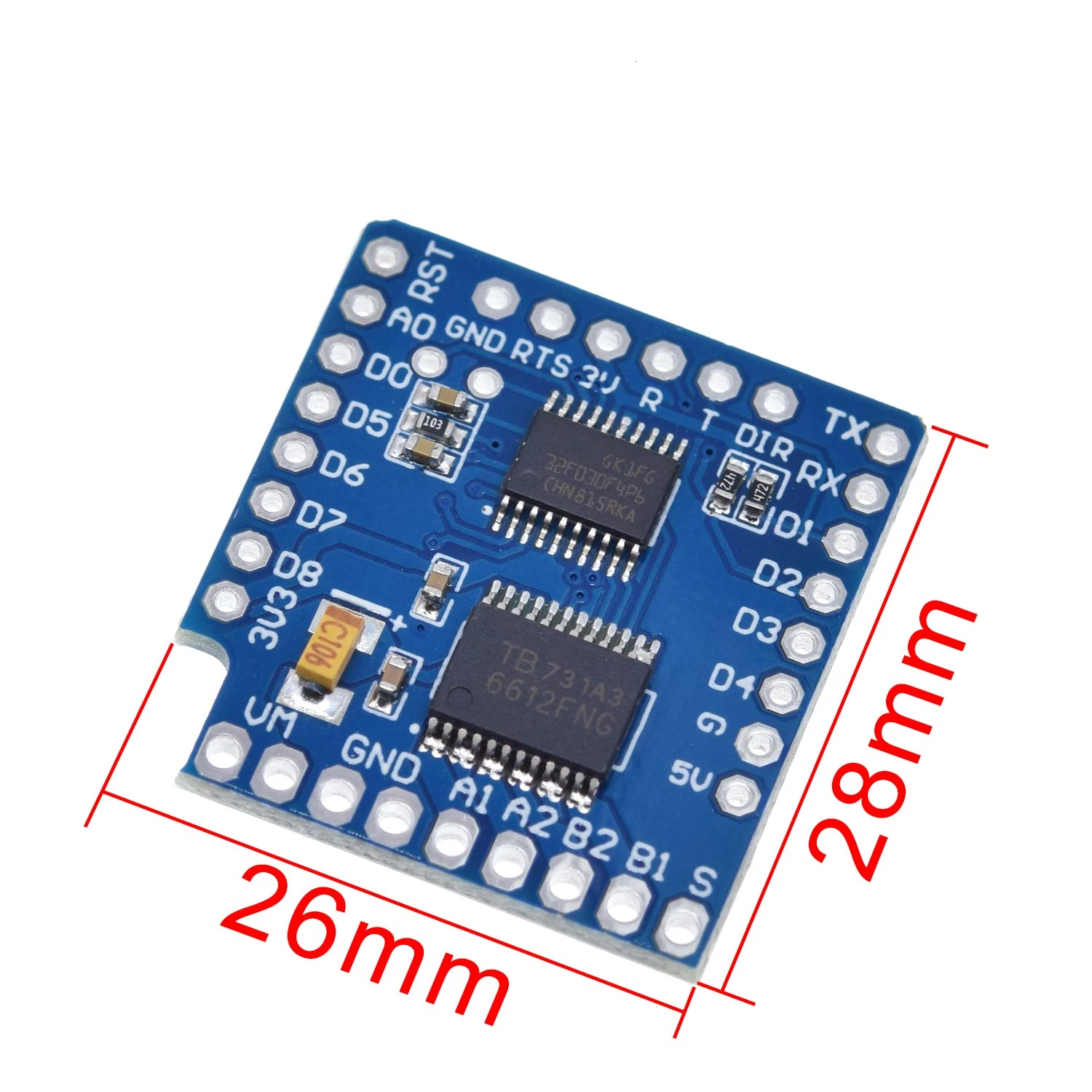 TZT двигатель щит для WeMos D1 Мини IEC двойной двигатель драйвер TB6612FNG(1A) V1.0.0