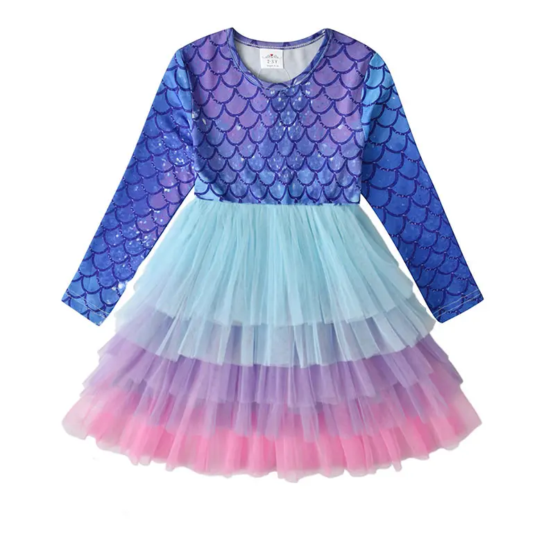 Dxton/Одежда для маленьких девочек платья для маленьких девочек с животными, Vestdios, платье для девочек платье принцессы с длинными рукавами для детей возрастом от 2 до 8 лет