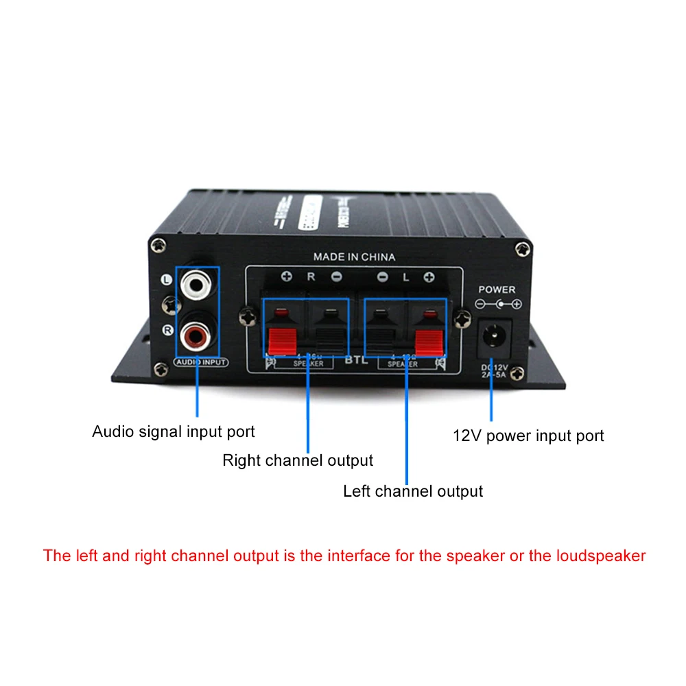 AK170 12 В мини аудио усилитель мощности Цифровой HiFi аудио усилитель CH2.0 20 Вт+ 20 Вт регулятор громкости низких частот для домашнего использования автомобиля