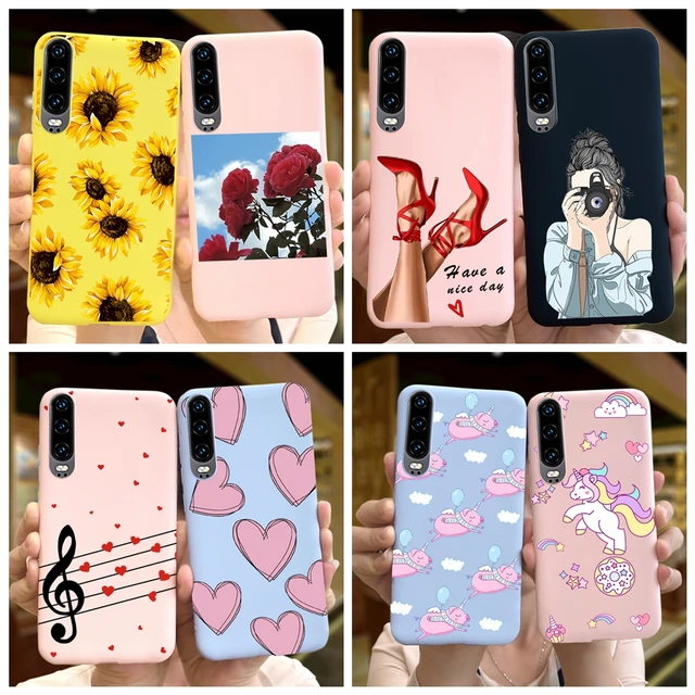 For Huawei P30 Lite Case Cute Silicone Painting Soft Cover Phone Case For Huawei  P30 Lite P30Pro P 30 Pro Lite Bumper Case Funda - AliExpress