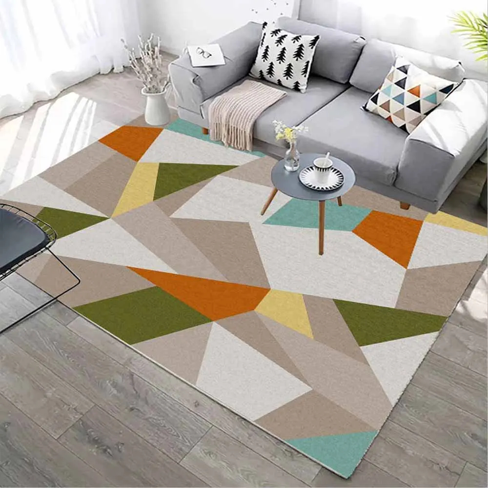 

Baby Crawling Mat Memory Foam Geometric Mat Home Modern Minimalist Livingroom Bedroom Dining Room Balcony Carpet Floor Mat