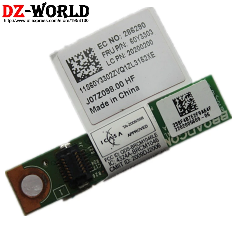 

Модуль Bluetooth 4,0 для ноутбука Lenovo ThinkPad T60 T400 T400S T410 T410S T420 T420S T430 T430S i FRU 60Y3303 60Y3305