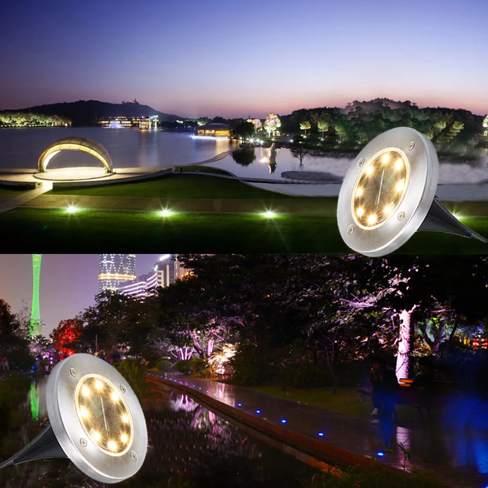 Уличный светодиодный фонарь на солнечной батарее 2 шт. освещение для сада террасы