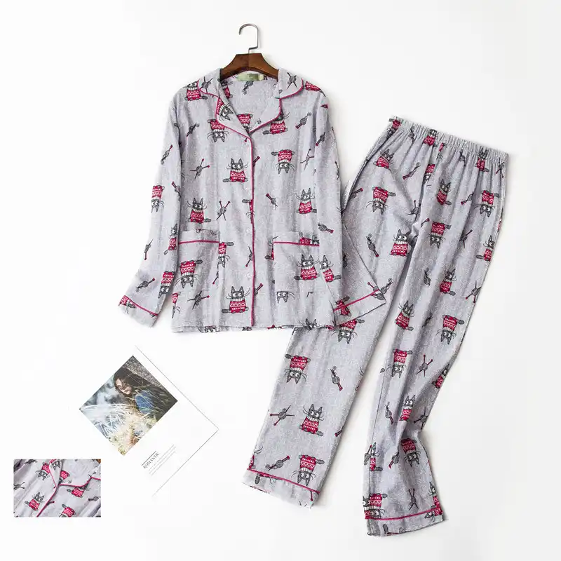 All Cotton Pajamas Set Women Long Sleeve Cartoon Bunny Shirt Pant Big Size Pyjama Casual Home Sexy Mom Sleepwear 2019 Autumn Pjs Aliexpress