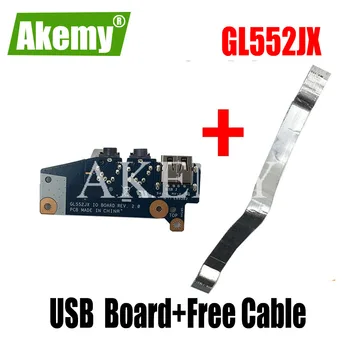 

USB Board Audio Jack Board For Asus GL552 GL552J GL552JX ZX50J Laptop 100% TESED OK Free Cable