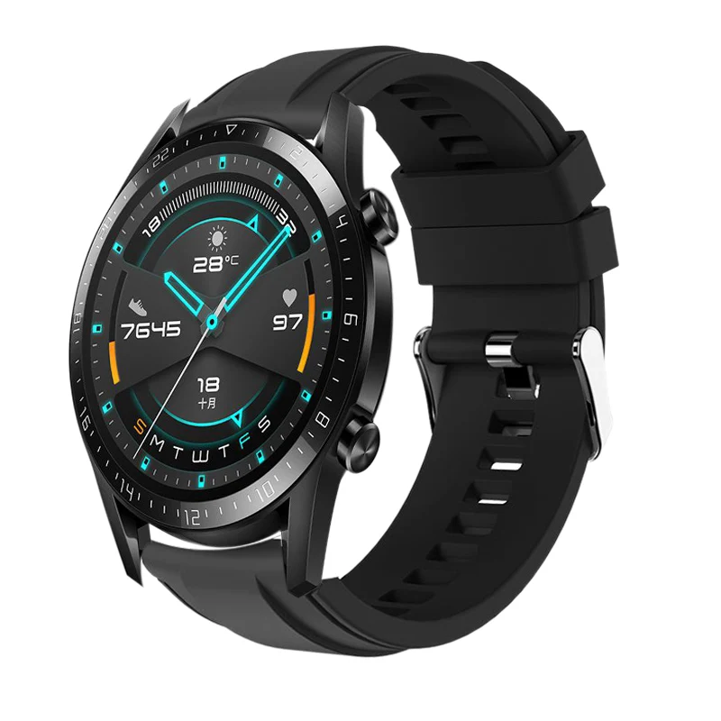 Силиконовый браслет ремешок для huawei watch GT 2 46 мм/GT Active 46 мм спортивные Смарт-часы ремешок для huawei watch gt 2 pro correa