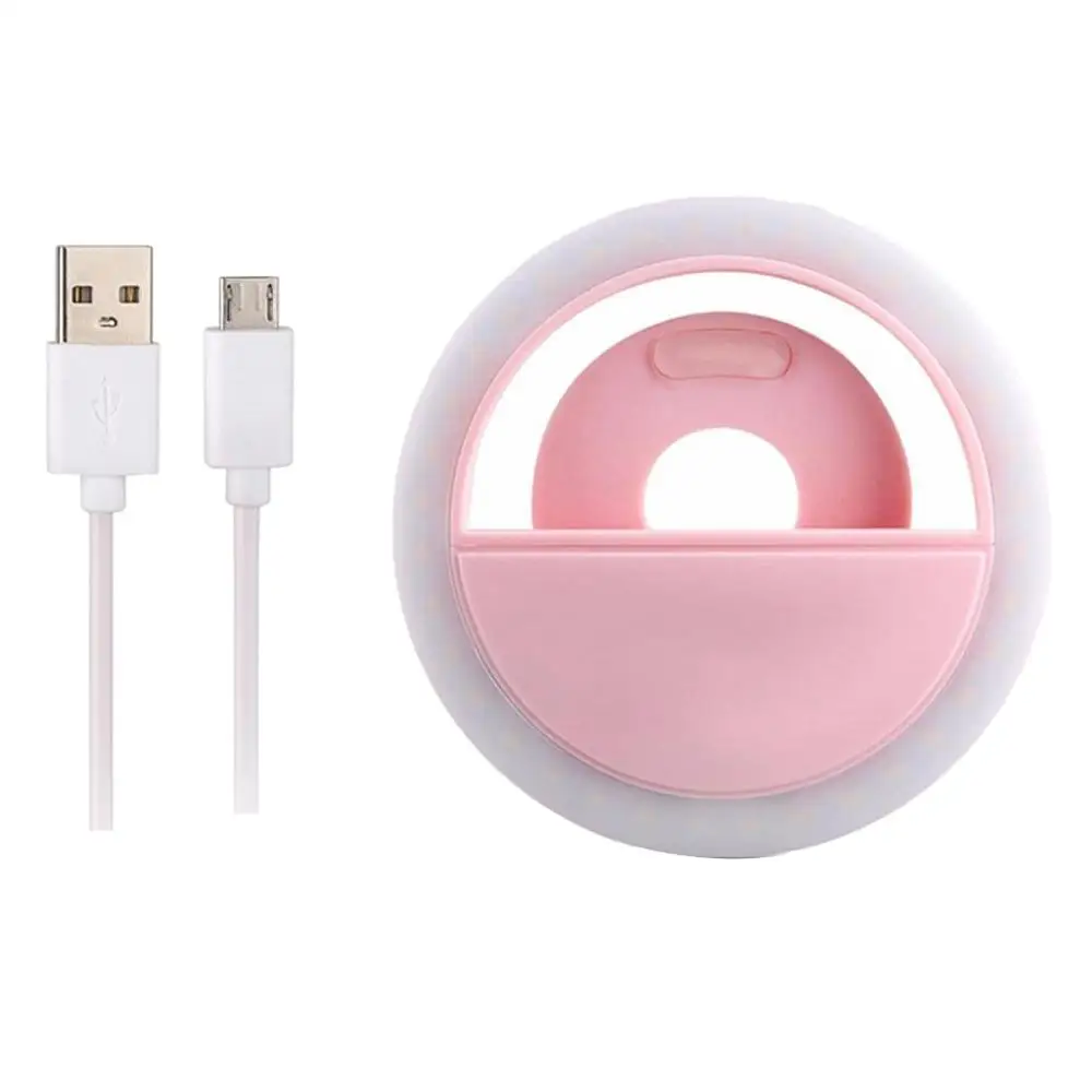 

Portable LED Ringlight Portable Flash Led Camera Clip-on phone Selfie ring light video light Night Enhancing light Selfie Lamp