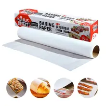 5m/rolo de papel de cozimento forte óleo-absorvente de papel de silicone de dupla face para assar cozinha # cw