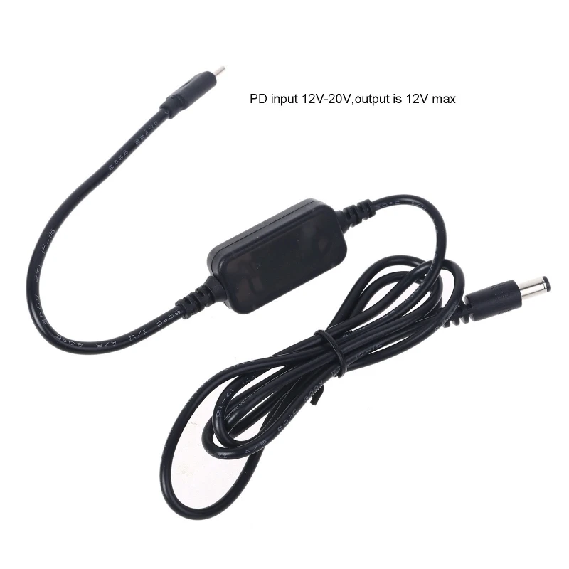 Type C PD to 12V 3A 2.5/3.5/4.0/5.5mm Conveter Cable for Wifi Router LED Light Type C PD to 12V 3A 2.5/3.5/4.0/5.5mm Conveter Cable for Wifi Router LED Light