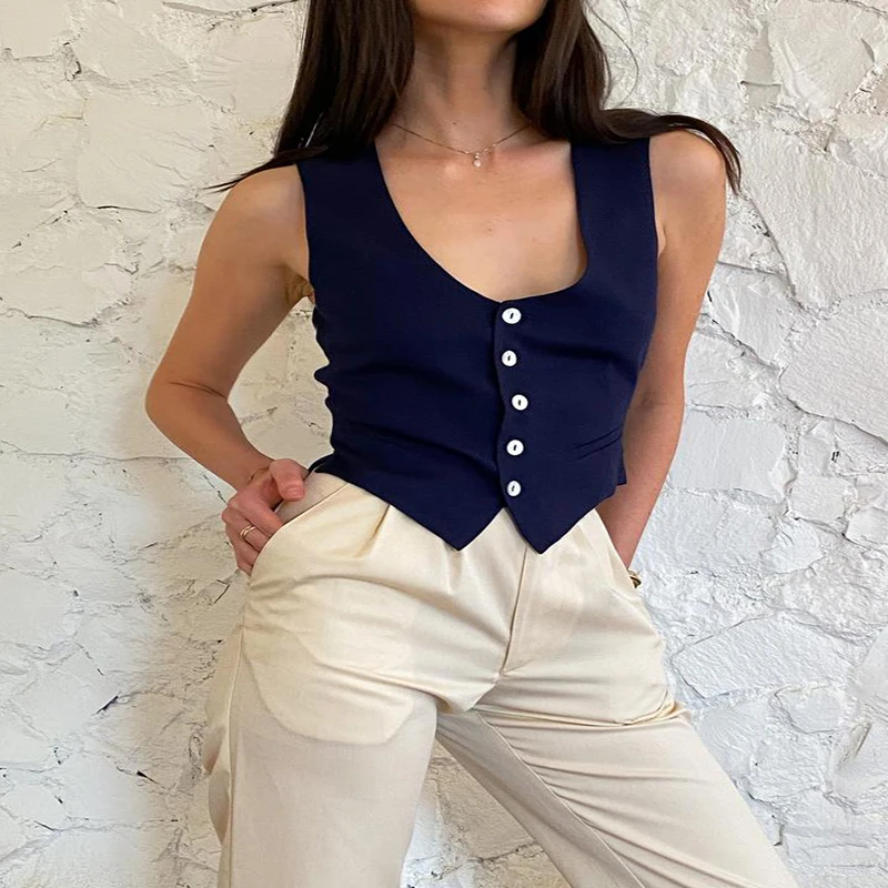 Women's Suit Vest Suit Jacket Vest Formal Wear Business Wedding Black