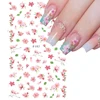 1pcs Sakura Nail Art Decals Stickers 3D Cherry Blossom Flower Transfer Foils Summer DIY Sliders Manicure Decorations TRF091-F669 4