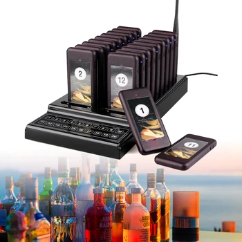 

20 Channel Guest Paging System restaurant wireless pager 1km Connection Waiter Calling System Wireless Paging Queue System Pager