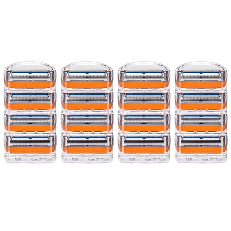 OR 16PCS in 1 box Новые полезные 4/8/16 системы безопасности шт./лот 5 слой лезвие бритвы для Для мужчин Gilet бритва бритвенные лезвия Красота Proglide лезвия для бритья для заправки зажигалок картридж лезвие - Color: OR 16PCS in 1 box