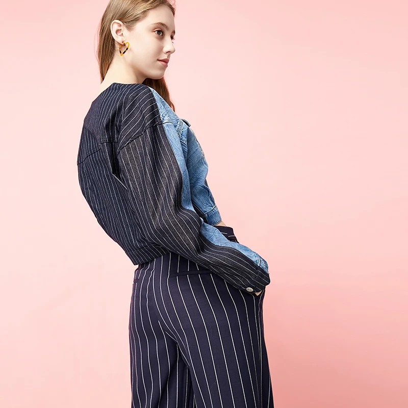 Vero Moda Женские клетчатые прямые широкие повседневные брюки | 3191Pl501