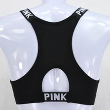 Женская спортивная рубашка с буквенным принтом и мягкими вставками для йоги, противоударные спортивные бюстгальтеры с эффектом пуш-ап, дышащие спортивные майки для фитнеса и бега, топы для тренажерного зала