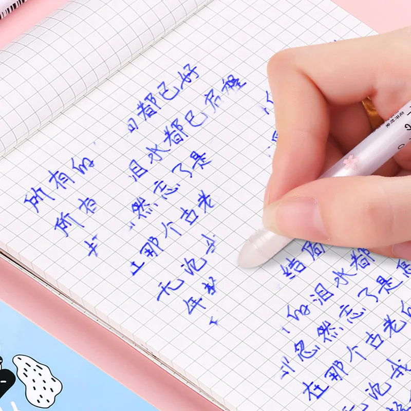 3 шт. Милая стираемая гелевая ручка Sakura Kawaii Bear синие чернила стираемая ручка новинка моющаяся волшебная ручка детские школьные принадлежности