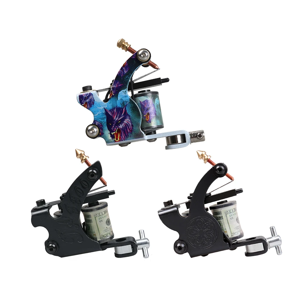 Kaufen Anfänger Komplette Tattoo Kit 2 Maschinen Gun Set Netzteil Griffe Körper Kunst Werkzeuge Set Permanent Make Up Tattoo set