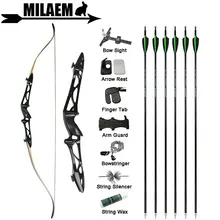 

14-40lbs Archery Recurve Bow And Arrow Set 66/68/70 inch Carbon Arrows Right Hand Shooting Hunting Accessories