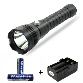 

3-Mode Scuba Lantern XHP70 Led Diving Flashlight Underwater 100m Waterproof Dive Torch with 18650 Battery+Charger for Camping