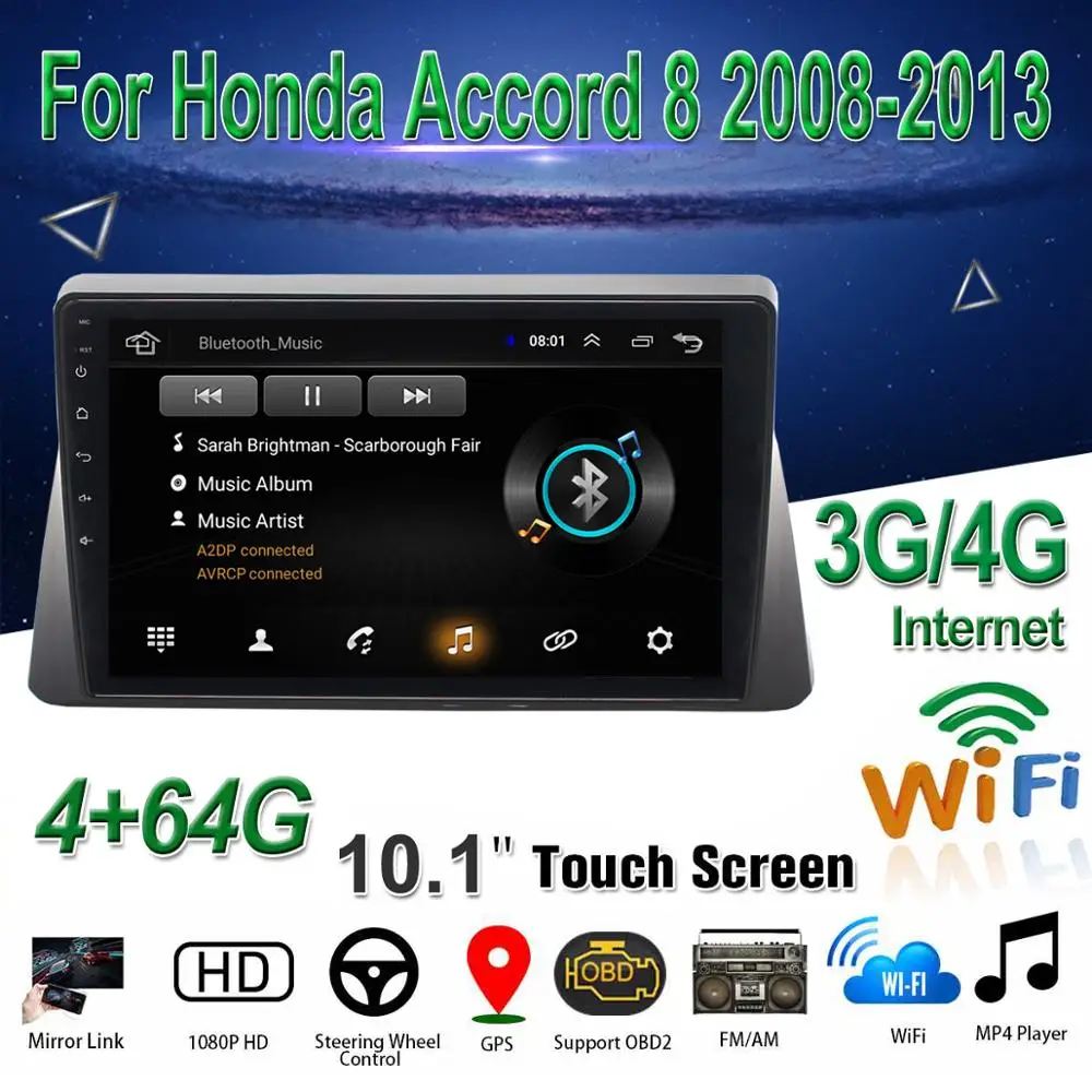 Автомобильный мультимедийный плеер 10 1 дюймов Android 9 автомобильный DVD с GPS BT WiFi/3G/4G