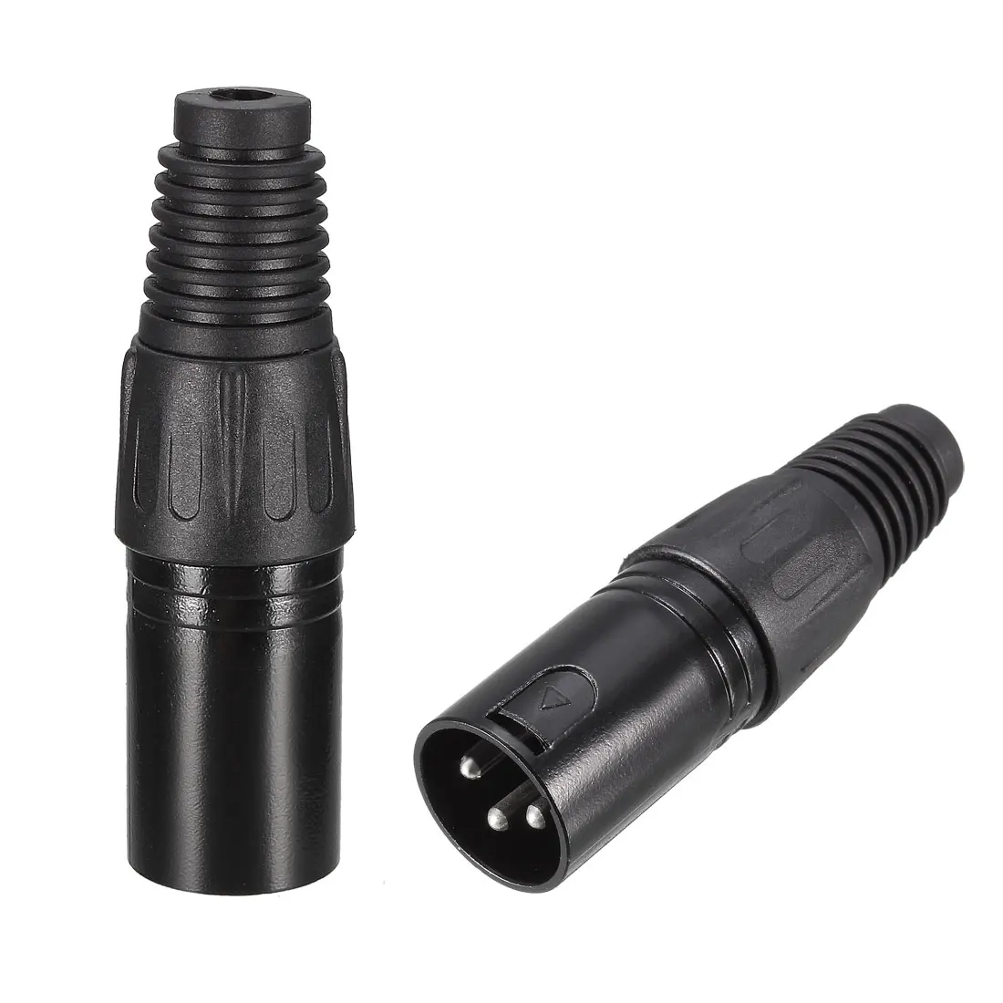 

uxcell 2pcs 3-Pin XLR Male Connector for Microphone Mic Cable Plug Connector Mic Audio Socket YL3034 for Mixers Amplifiers