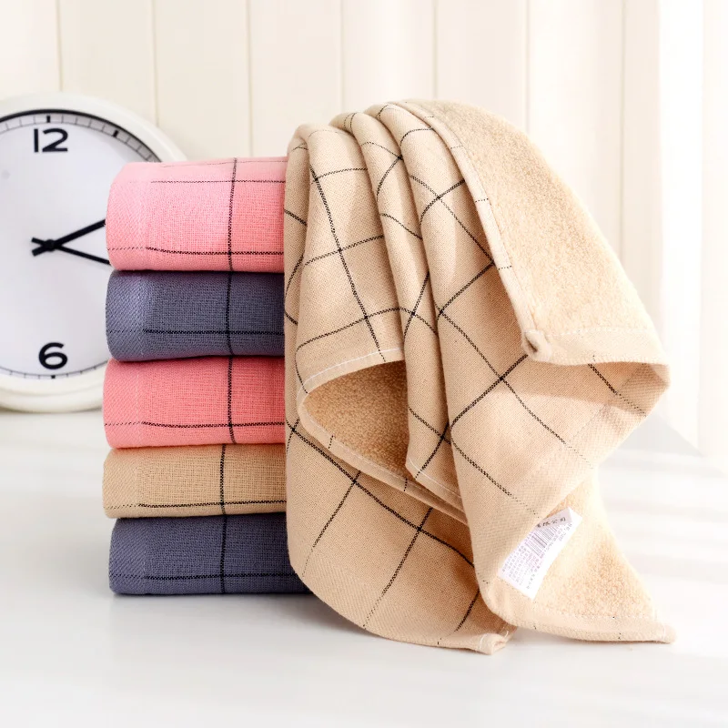 Cotton Soft Face Towels Stripe Towel Hotel Bathroom Beauty Parlor Home Drying Strong Water Absorption Washcloth for Women Men