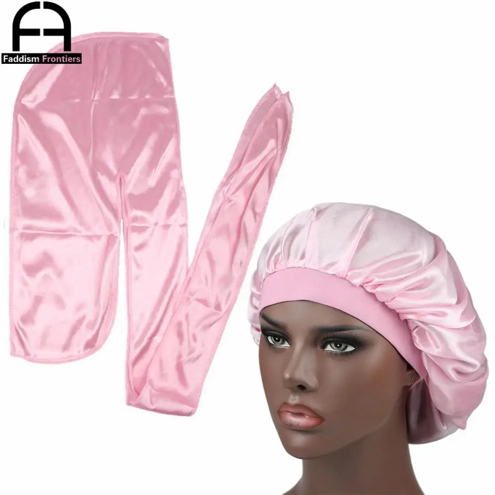 YARWAYER Designer Durag Silk Durags for Men Durag with Long Tail Durag  Breathable Bandana Hat Satin Waves Durag