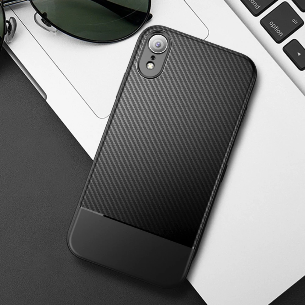 ТПУ силиконовый чехол для телефона защитный чехол для iphone xr силиконовый анти-осенний мягкий чехол с рисунком из волокна