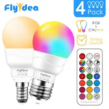 

E14 LED Light Bulb Magic RGB Smart Lighting Lamp Color Change Dimmable With IR Remote Controller Smart Bulb E27 AC85-265V
