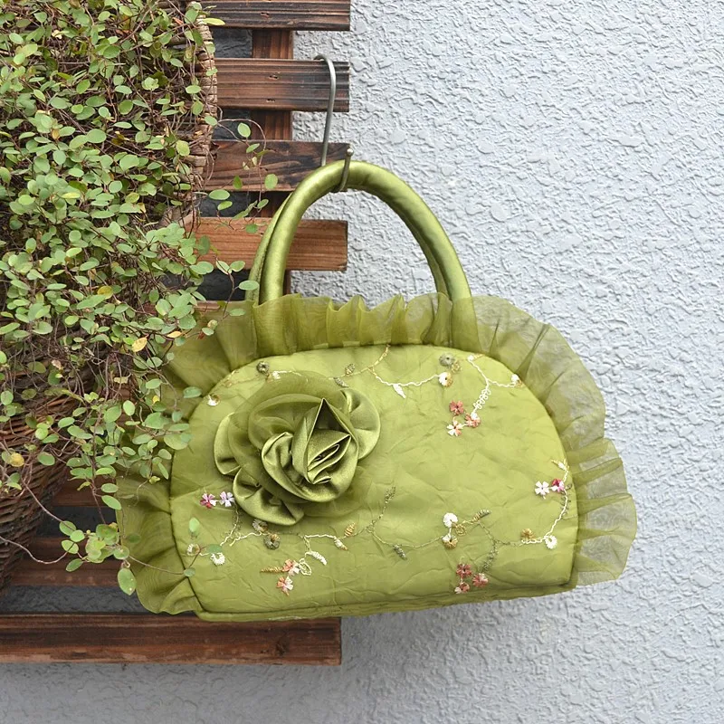 LILY QUEEN женская сумка Цветочная вышивка кружевная сумка на молнии женская сумка