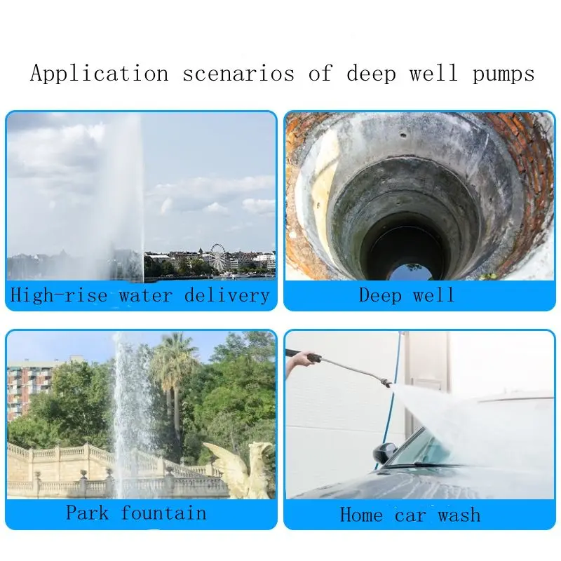 Насос для глубоких скважин из нержавеющей стали маленький бытовой погружной