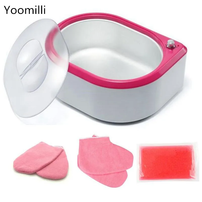 Wax Heater set Нагреватель парафинового воска для рук, спа-грелка, машина для парафиновой терапии, для ванны, успокаивающий, увлажняющий, для салона красоты, для рук, для ухода за ногами, набор - Цвет: Wax Heater set