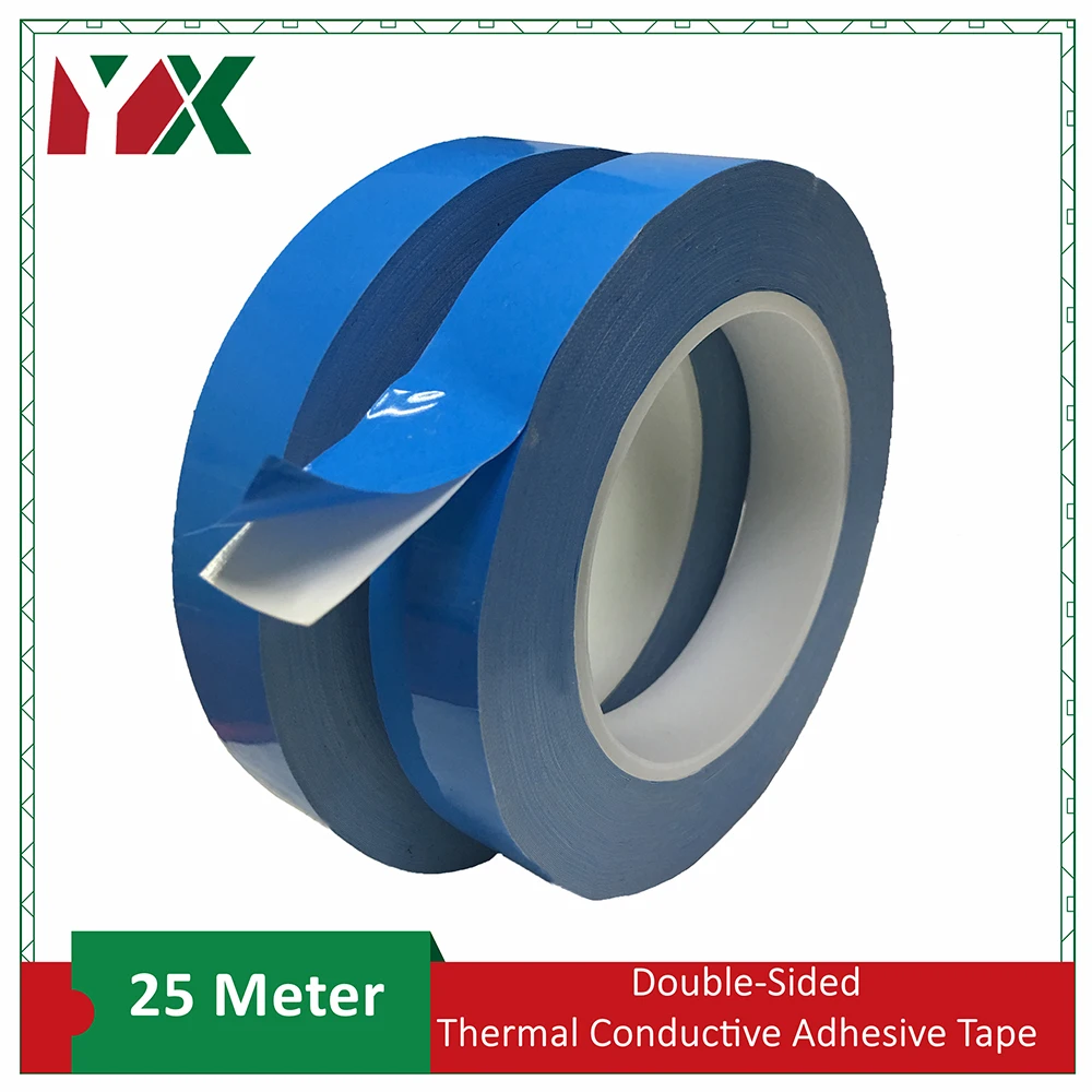 

2PCS 20mm Thermal Double-Sided Adhesive Tape LED Light Strip Mold Thermal Insulation High Temperature Resistant Tape 25Meter