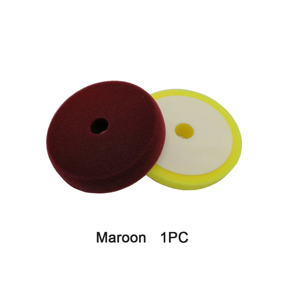 Maroon 1PC 6 дюймов Meguiars полировальная губка для полировки автомобиля грубая Тяжелая резка полировка Полировочный набор для авто - Цвет: Maroon 1PC