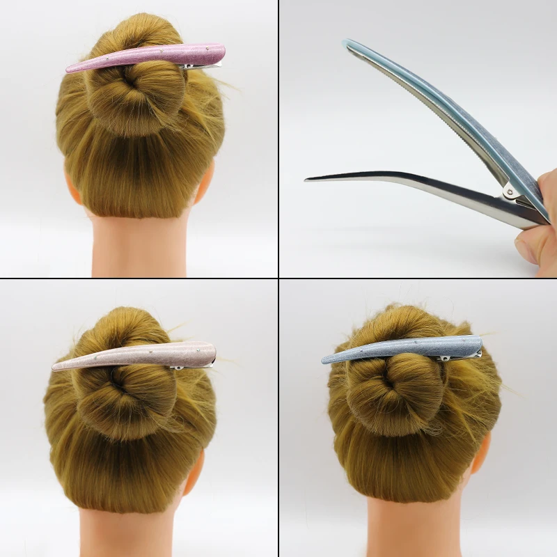 

1pc Alligator Hair Clip Elegant Rhinestone Metal Hairpins for Girls Hair Styling Tool Crab Hair Barrettes Women Hair Accessories