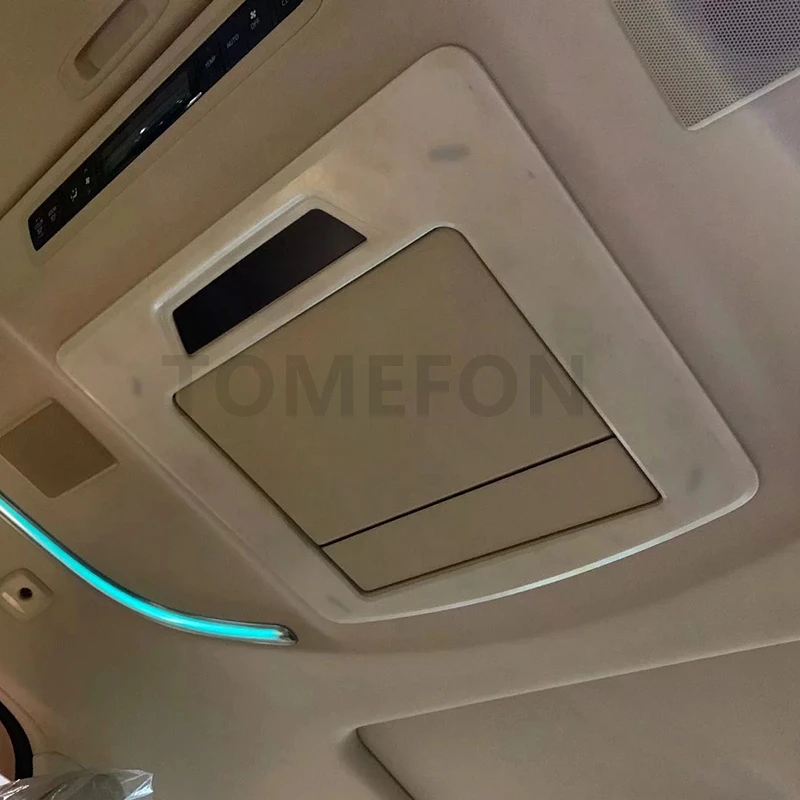 TOMEFON для Toyota Alphard Vellfire задняя панель экрана рамка Крышка отделка интерьерные аксессуары ABS Карбон