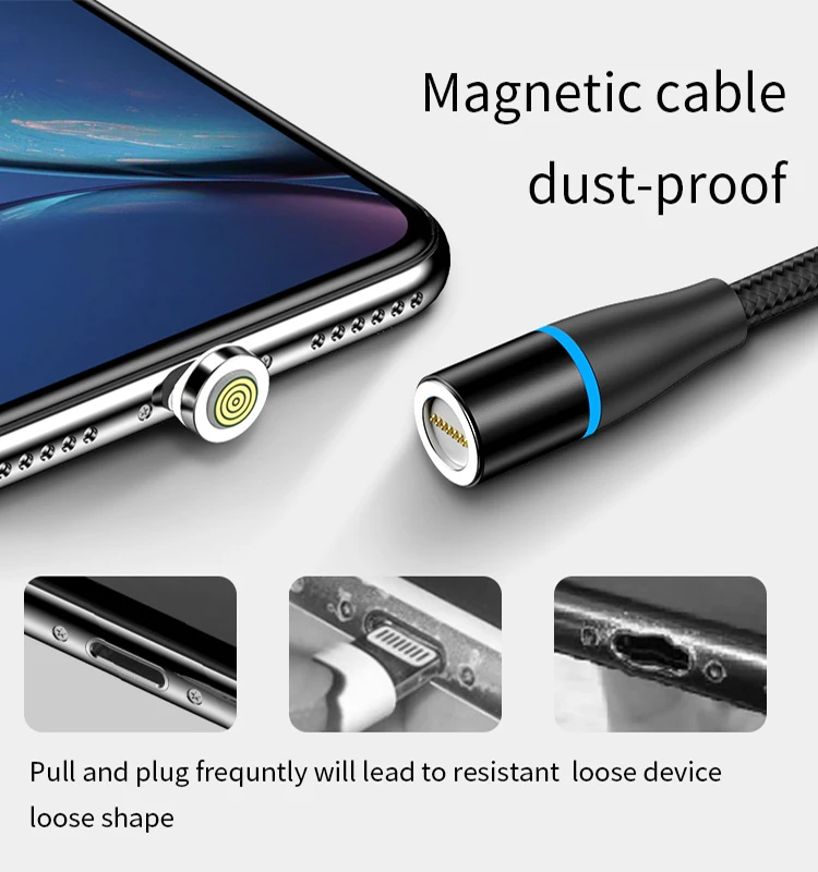Магнитный зарядный Micro USB кабель для samsung 5A 3AFast зарядный кабель магнитное зарядное устройство Microusb Android телефонный кабель Шнур для передачи данных