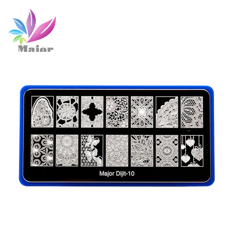 

1pc Rectangle Nail Stamping Plates Beautiful Flowers Butterfly Love Pattern Nail Art Stamp Stamping Template Image Plates