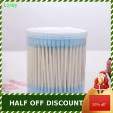 Эко биоразлагаемые 200 шт бамбуковые ватные палочки деревянные палочки мягкие ватные палочки наконечник для медицинского носа Чистка ушей медицинские инструменты