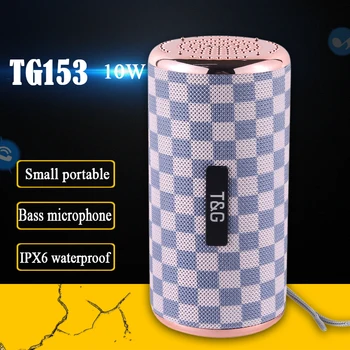 

Portable Speaker Box TG153 Column Waterproof Loudspeaker Bass Sport Soundbar Wireless Bluetooth Speaker For AUX/USB/MP3/FM/Audio